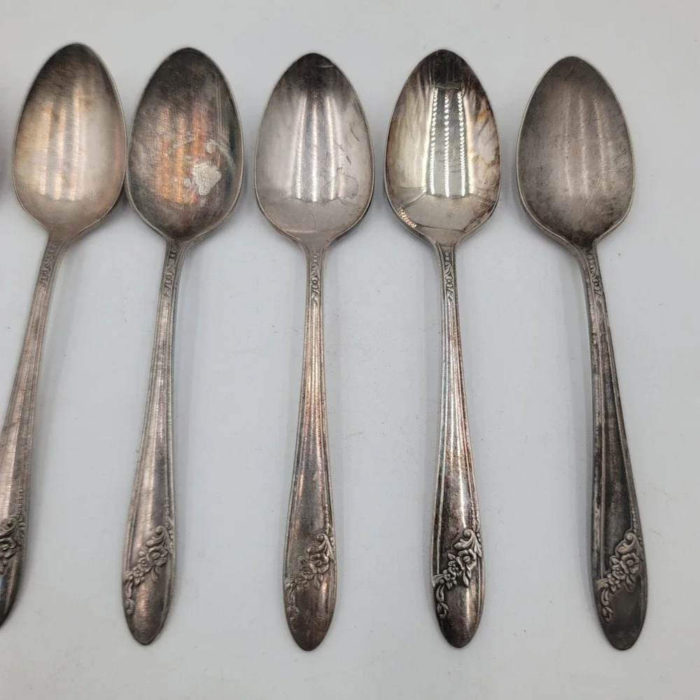 15pc VTG Oneida Community Tudor Plate‎ Queen Bess II Flatware Set Silverplate